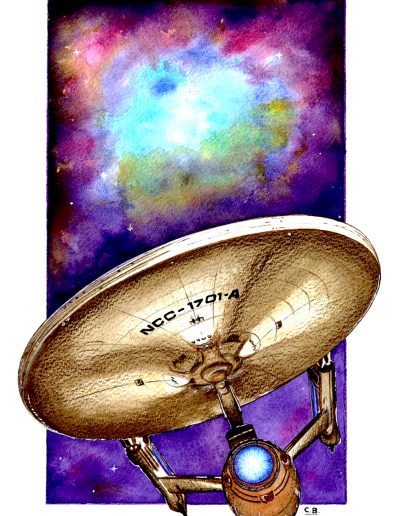 Painting of Star Trek Enterprise