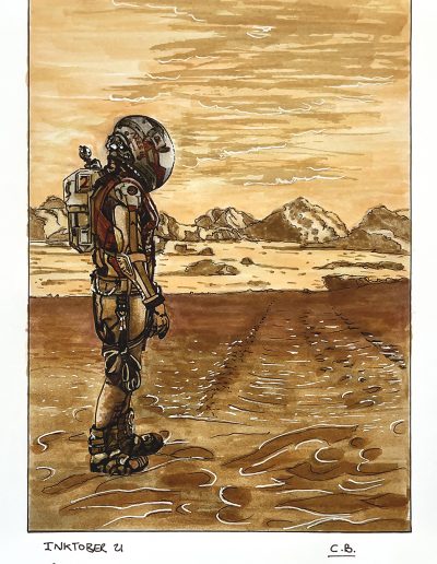 Drawing of the Martian