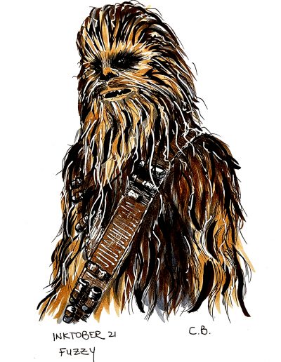 Drawing of Chewbacca