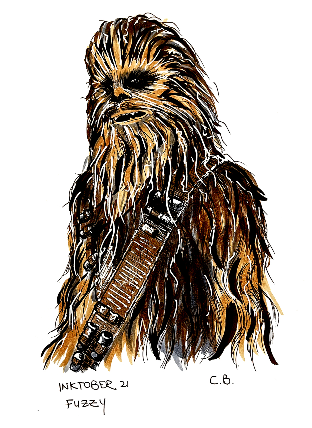 Drawing of Chewbacca