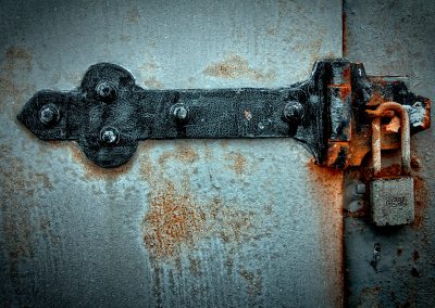 photo of rusty door