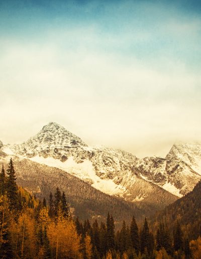 photo of snowy mountains