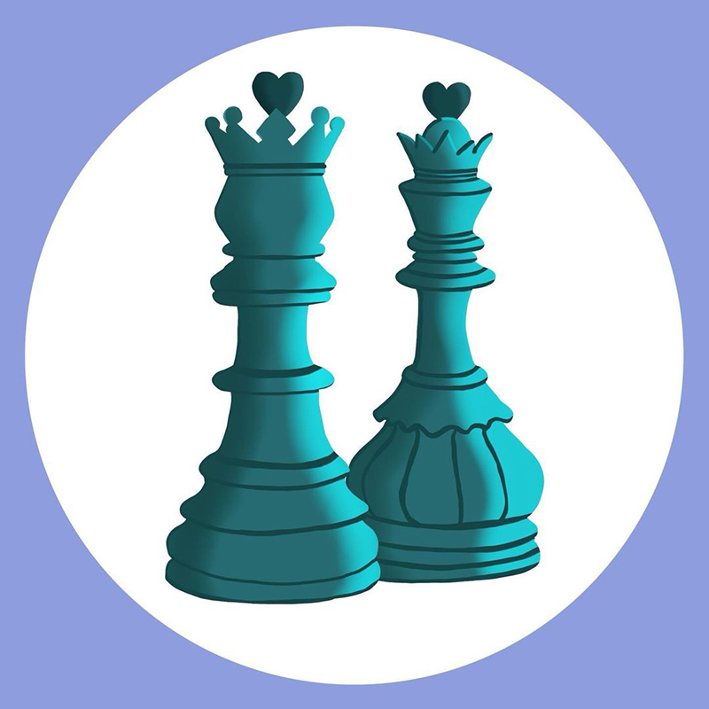 chess pieces digital drawing